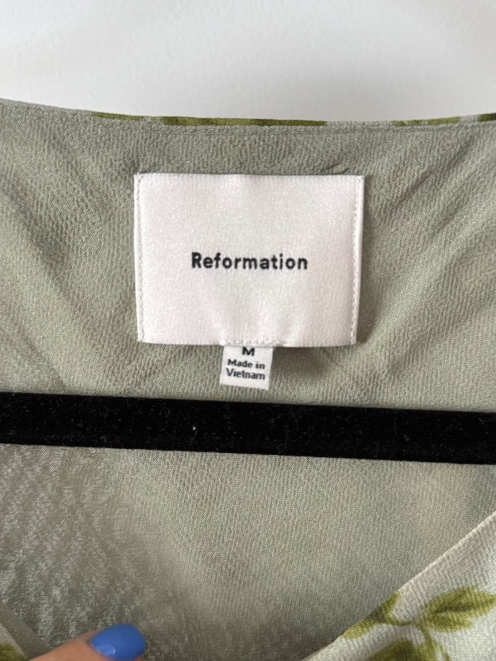 Reformation Prescott maxi dress green and white floral - Picture 4 of 6